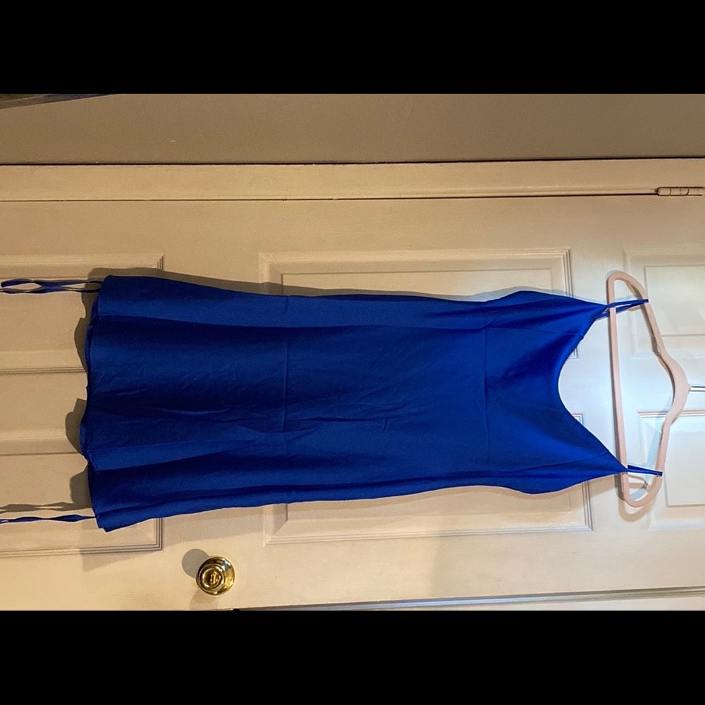 Cowl-neck slip dress